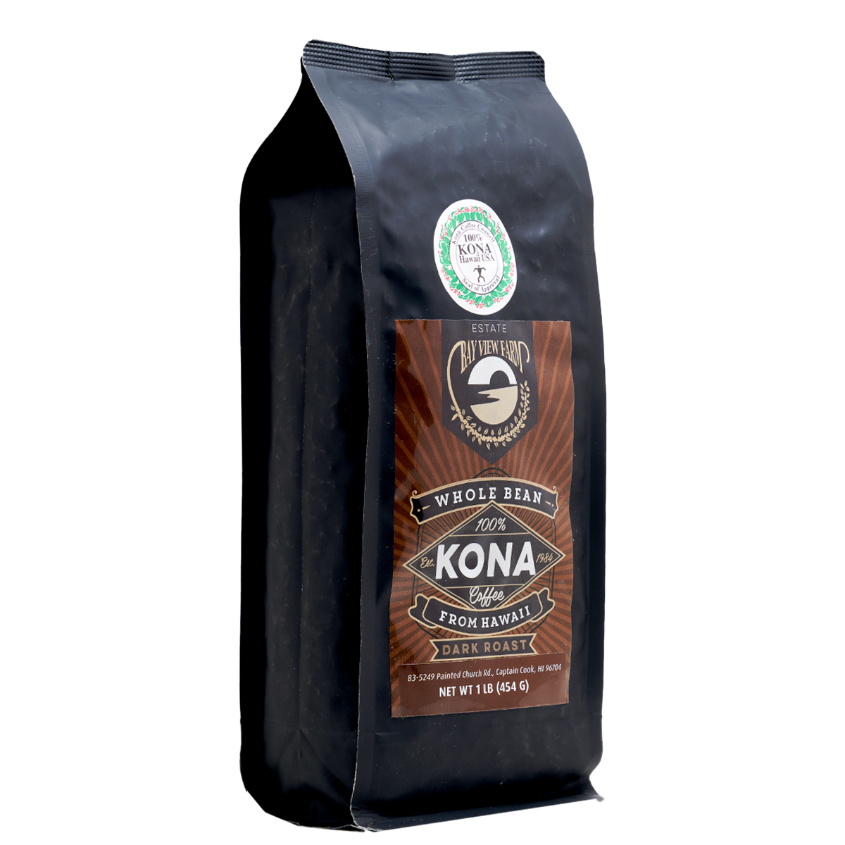 100% Kona Coffee - Dark Roast - 16oz