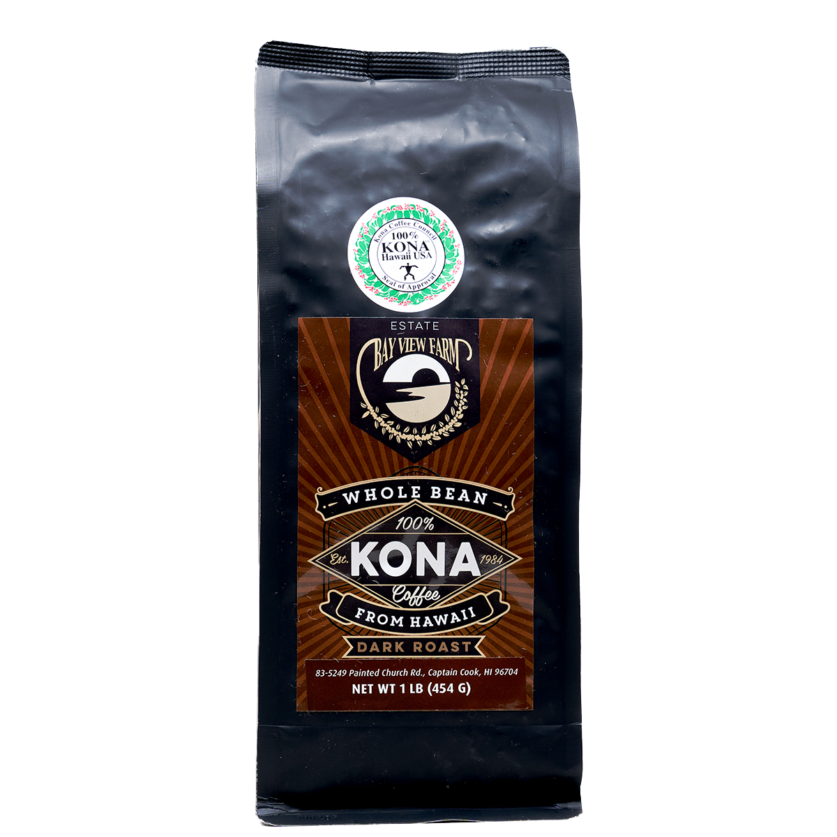 Dark Roast - 100% Kona Coffee 8oz, 1lb, Whole Bean or Ground