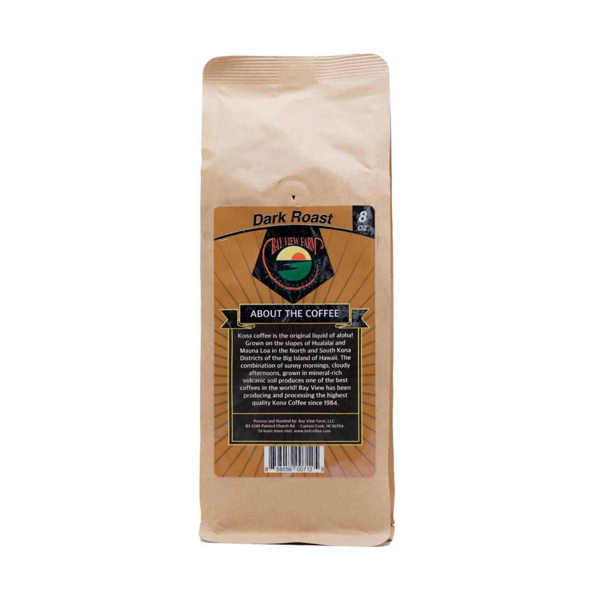 Dark Roast - 100% Kona Coffee 8oz, 1lb, Whole Bean or Ground