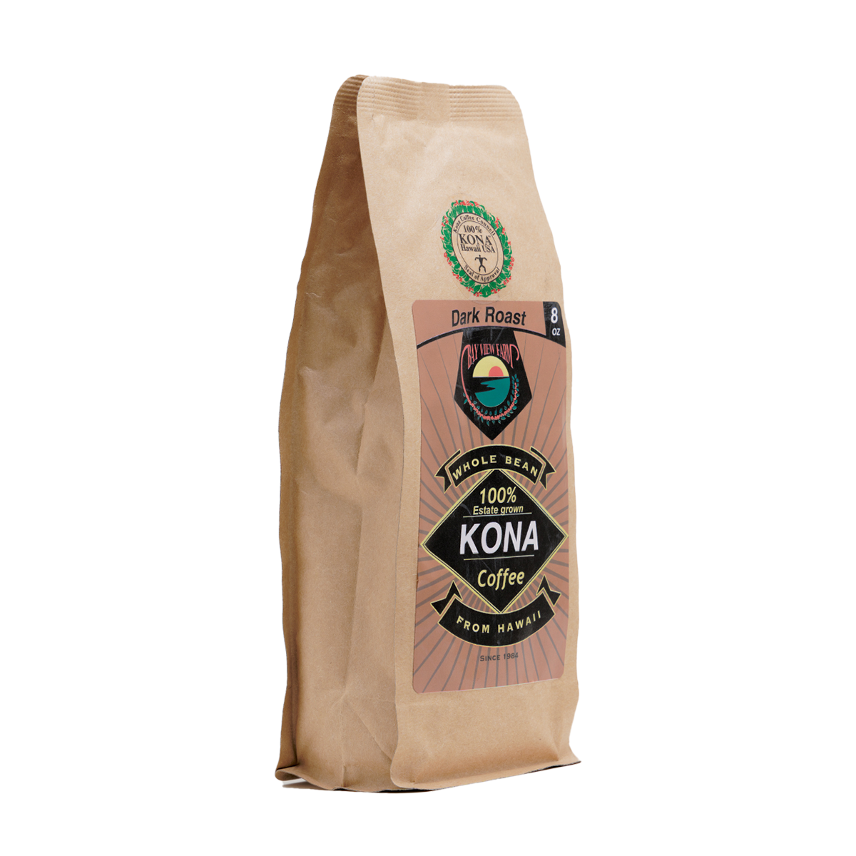 100% Kona Coffee - Dark Roast - 8oz