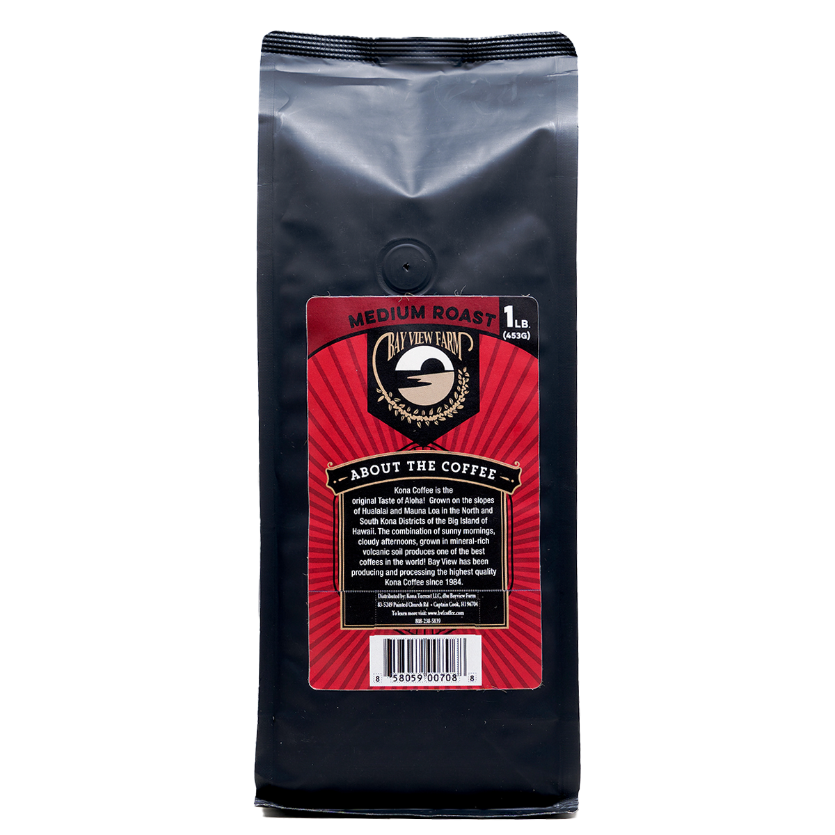 100% Kona Coffee - Medium Roast - 16oz