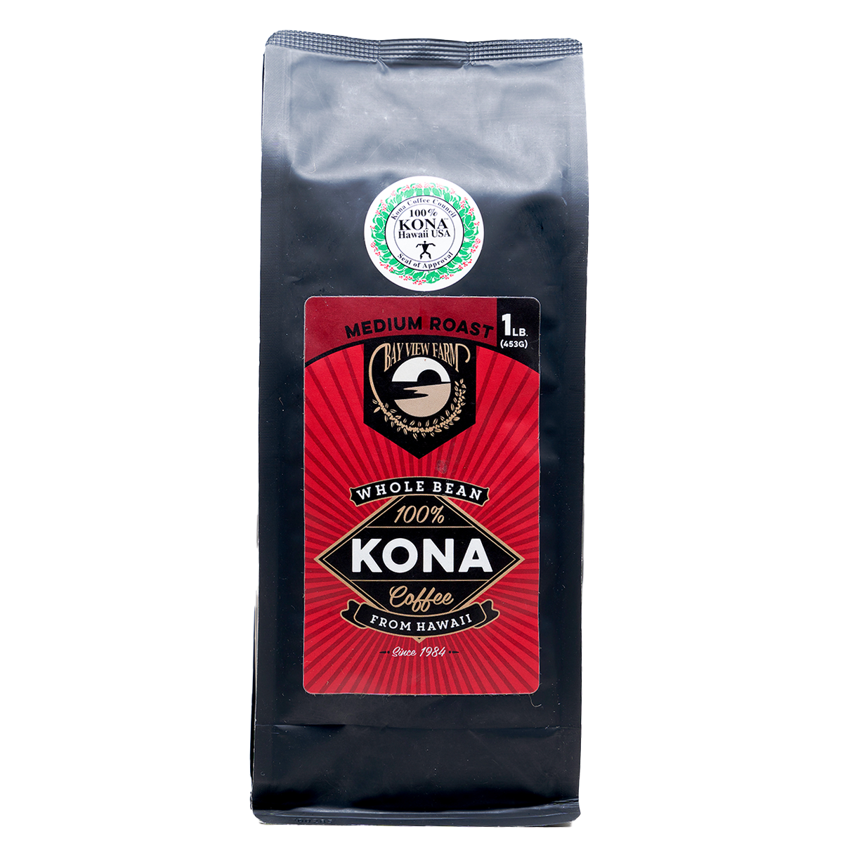 100% Kona Coffee - Medium Roast - 16oz