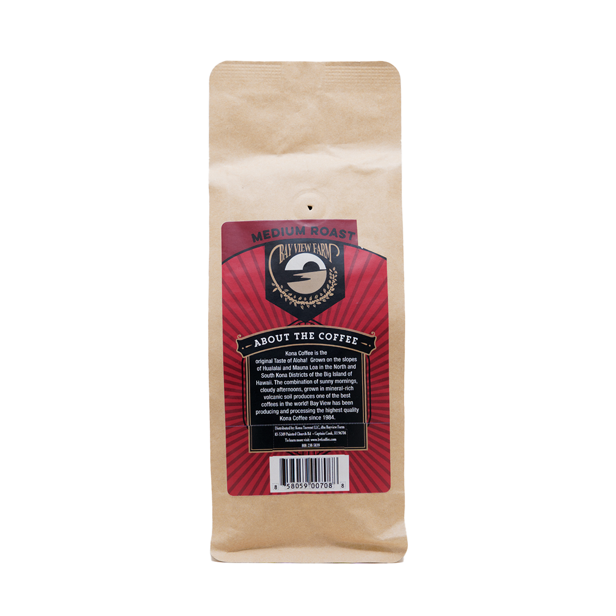 100% Kona Coffee - Medium Roast - 8oz