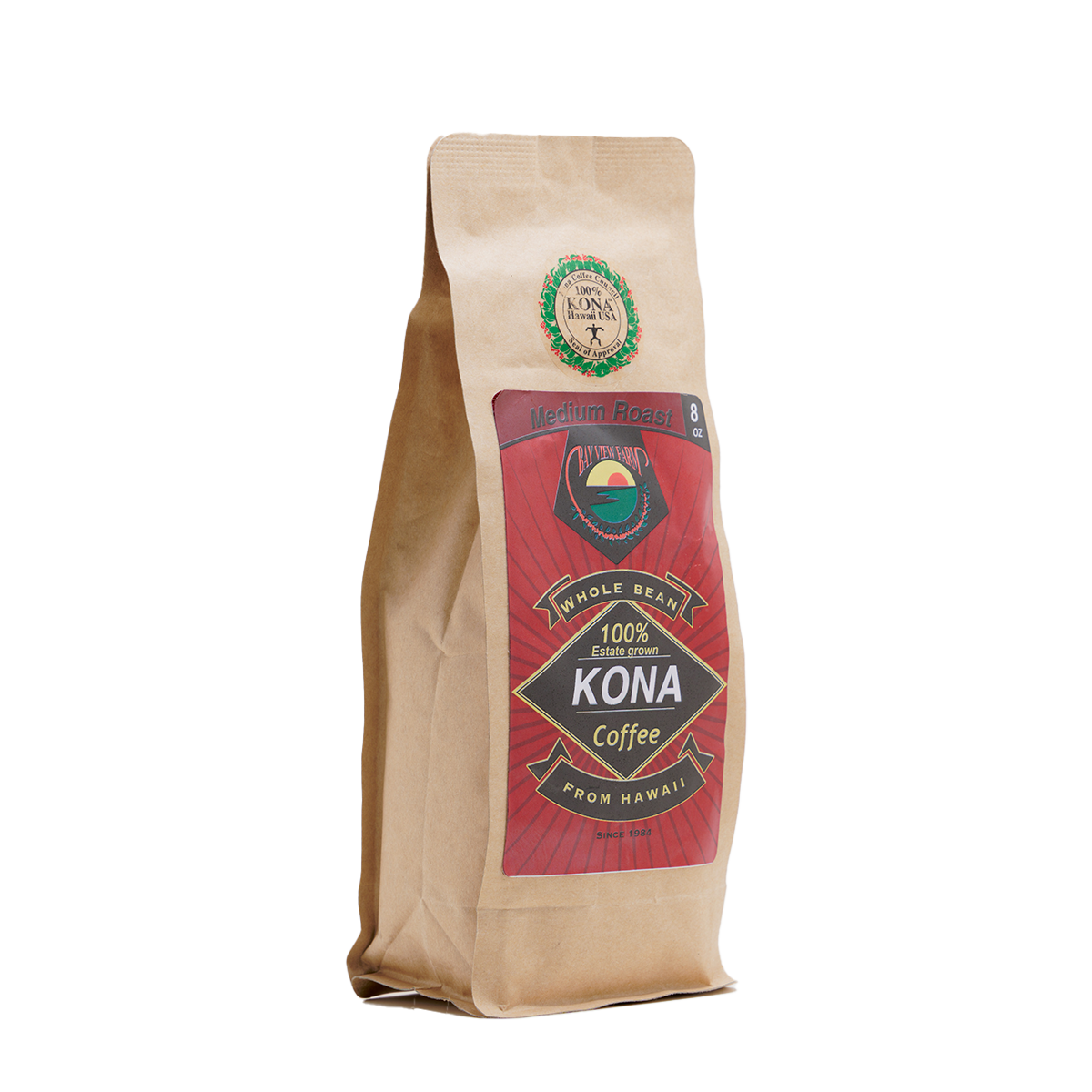 100% Kona Coffee - Medium Roast - 8oz