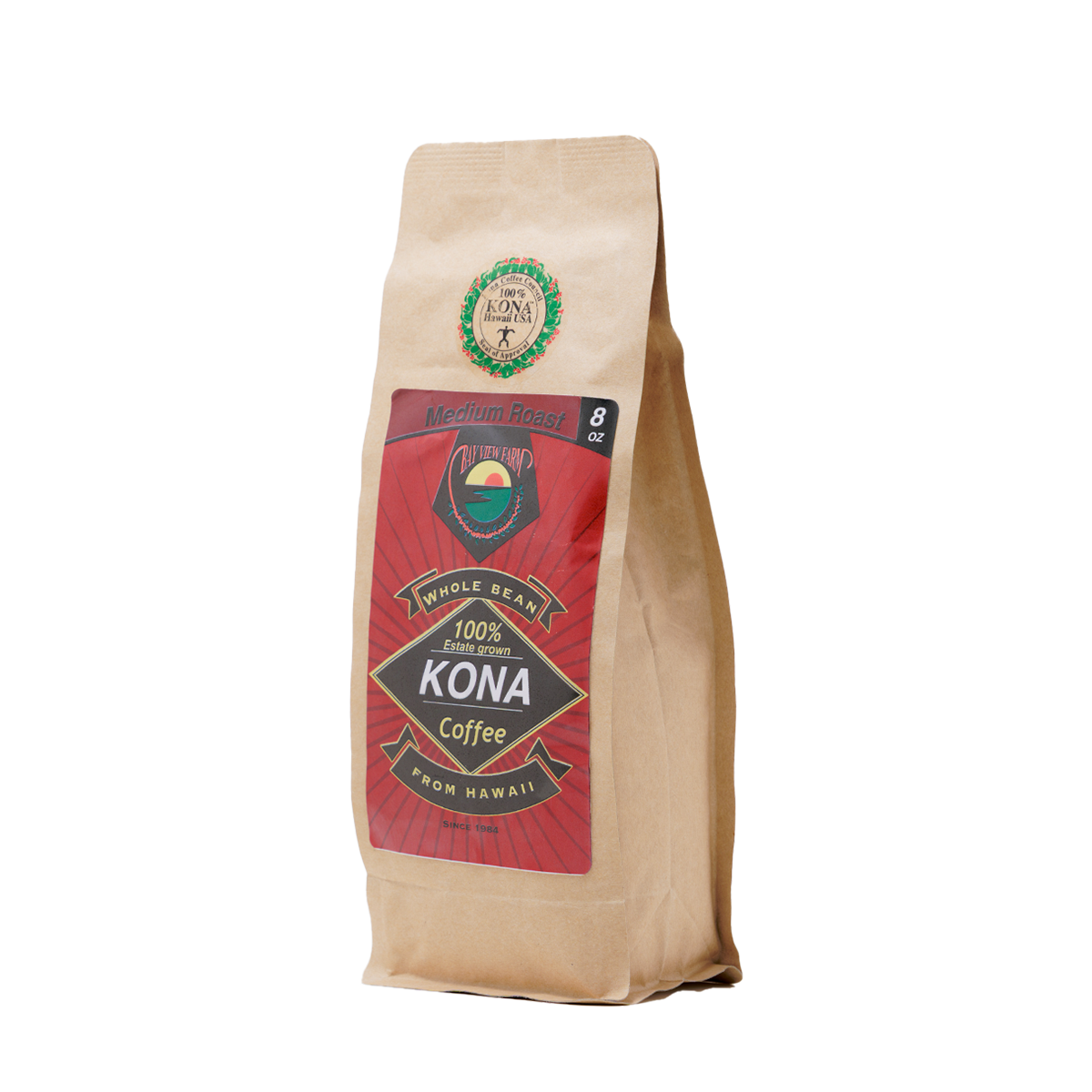 100% Kona Coffee - Medium Roast - 8oz