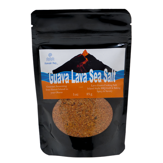 HAWAII BAY GUAVA LAVA SEA SALT 4OZ